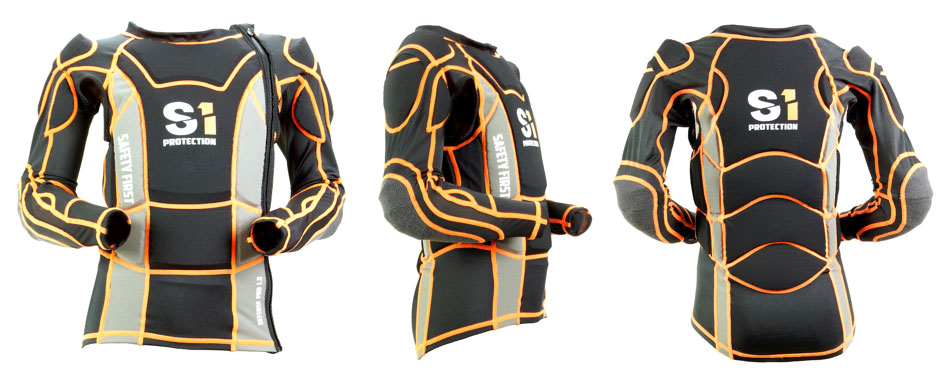 S1 Pro Race Safety Jacket Orange Adult