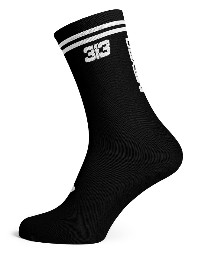 Meybo Sock Ribbed Crew Sock Black