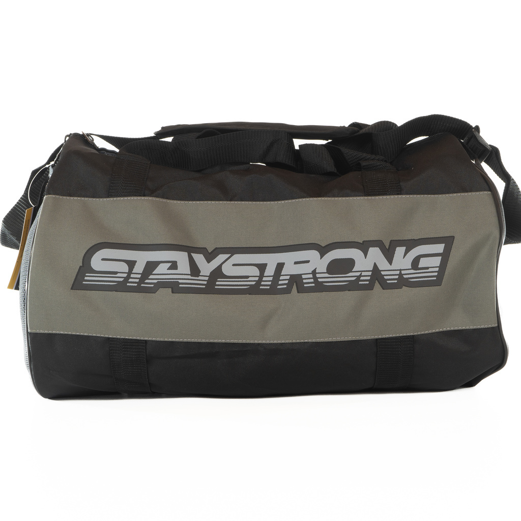 Staystrong Duffle Bag Word Charcoal