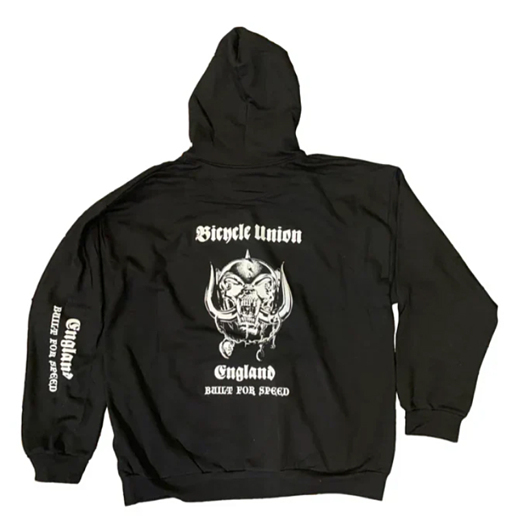 Bicycle Union Built For Speed Hooded Sweat Black Bicycle Union Built For Speed Hooded Sweat Black